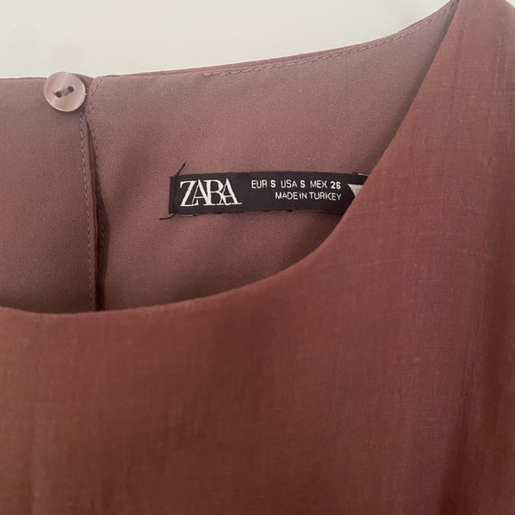 Modern bohemian Zara dress size S, beautiful clay mauve color, never worn - Picture 6 of 6
